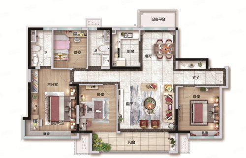4室2厅2卫1厨4室2厅2卫1厨