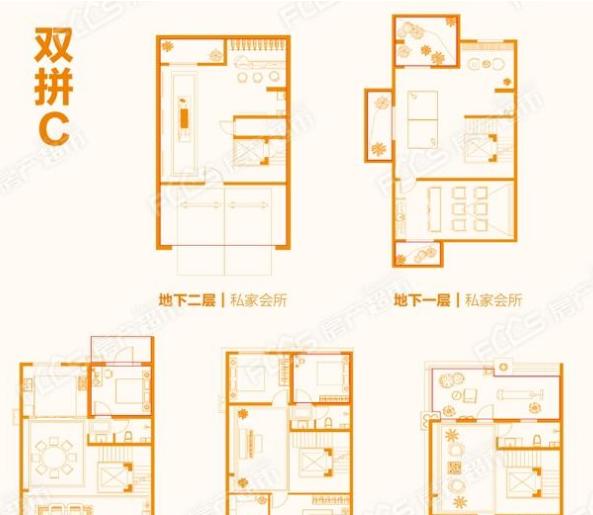 奥特莱斯澜铂湾户型双拼C奥特莱斯澜铂湾户型双拼C